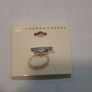 LAUREN CONRAD Silver Studded Ring PLUS MORE!